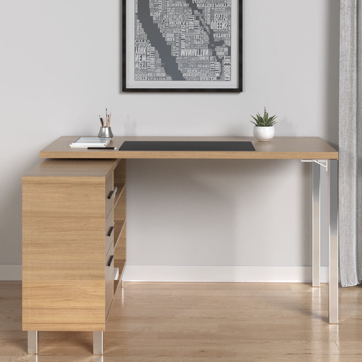 Custom L - Shape Rotating Desk - Saveit
