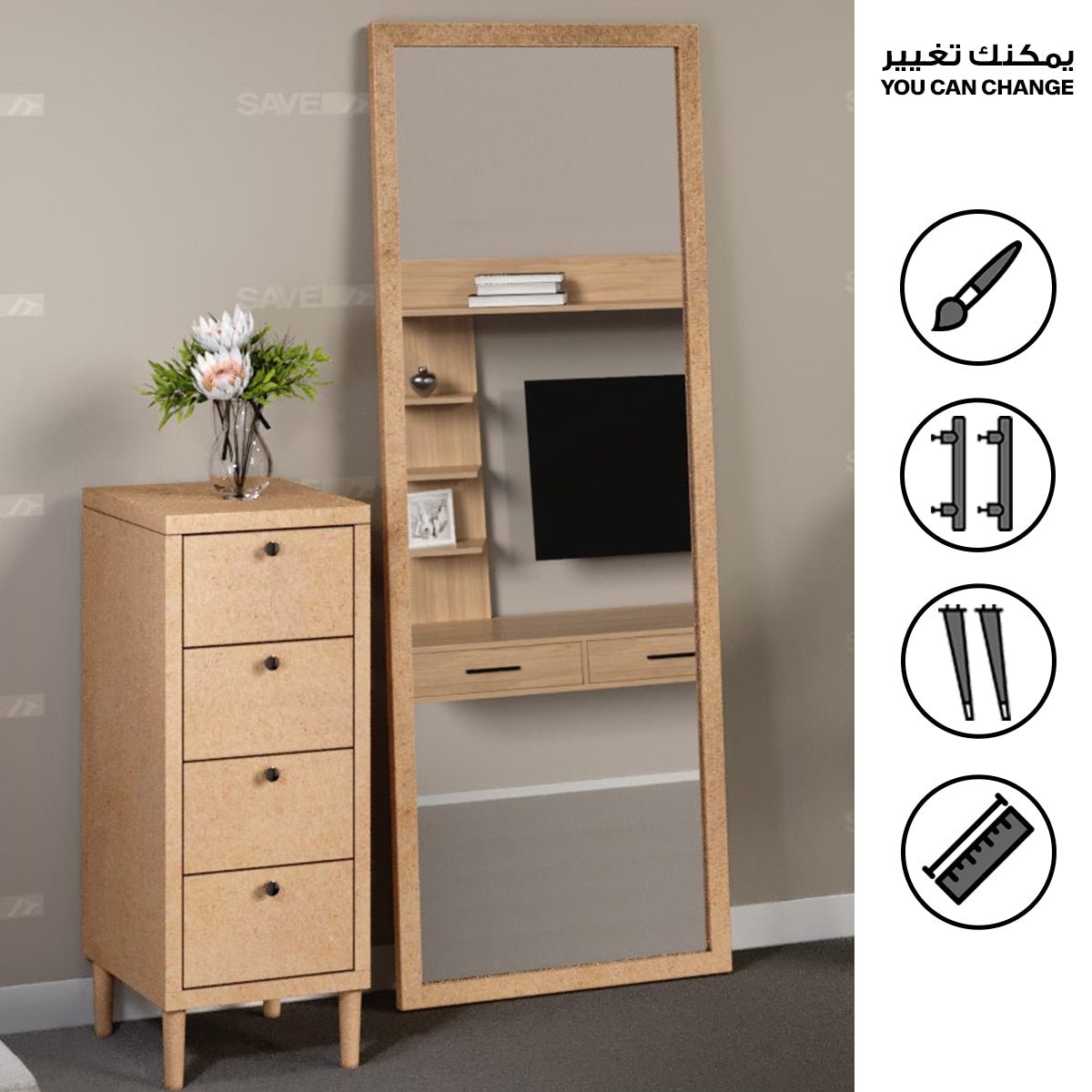 Custom Standing Mirror - Saveit