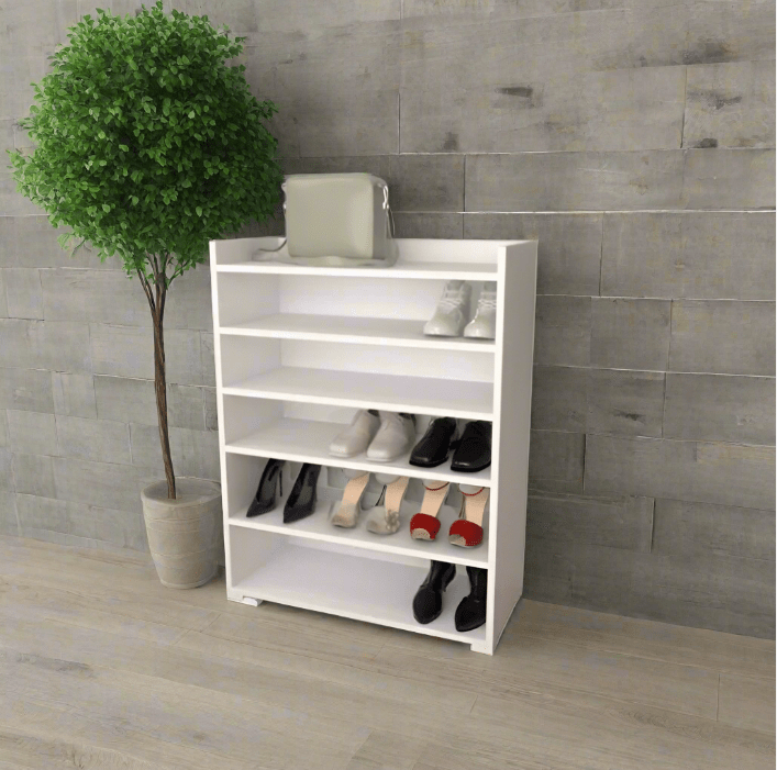 Shoe rack 27x70x120 cm White - Saveit