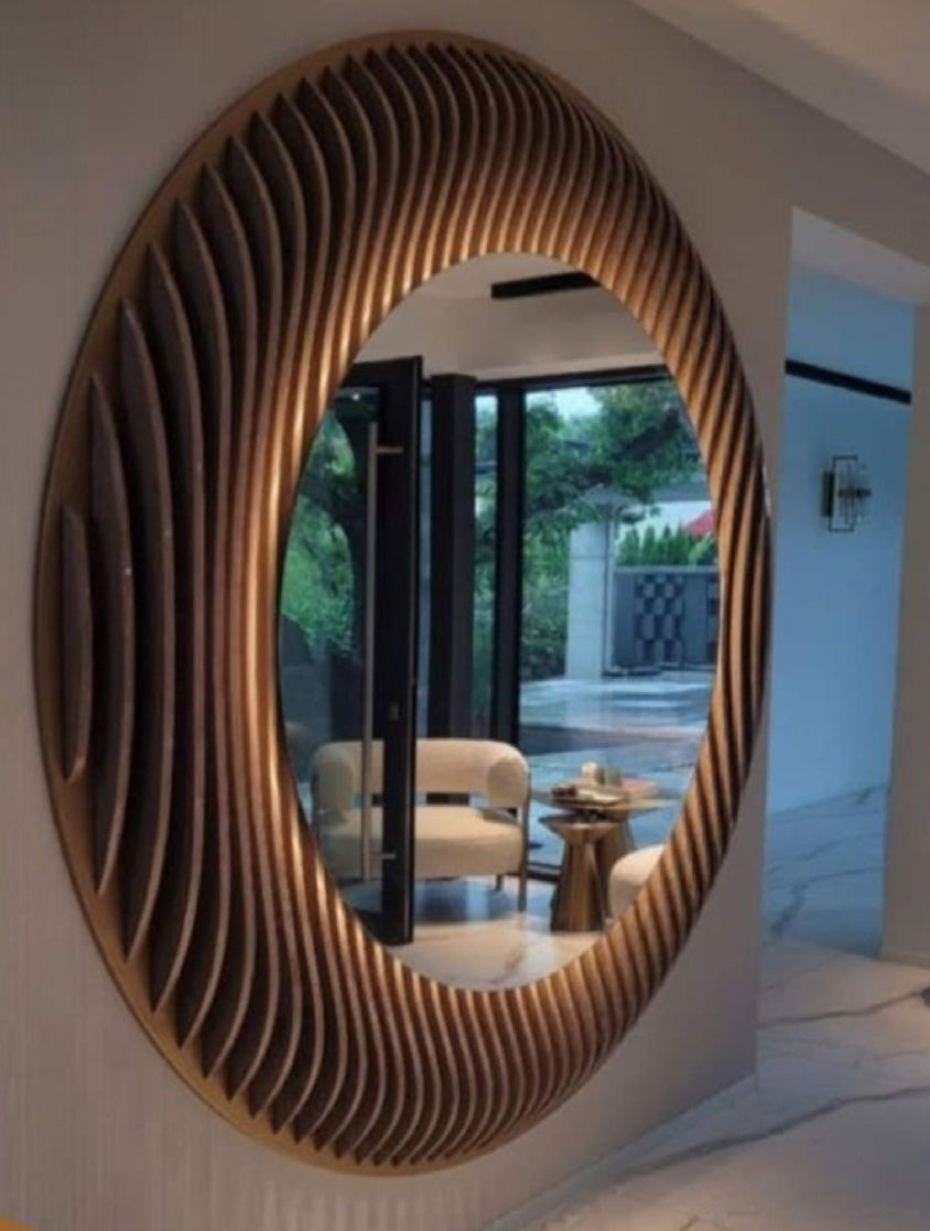 MDF Round Mirror