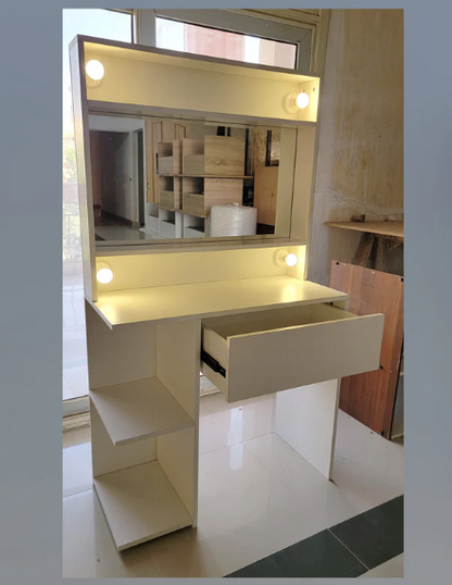 Makeup Vanity White 80 x 40 x 90 cm